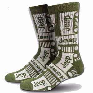 Jeep Grill Crew Athletic Socks - NEW Fast Ship